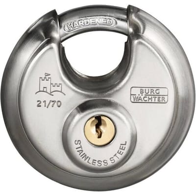 Burg Wächter 37761 Hangslot 70.80 mm Verschillend sluitend RVS Sleutelslot