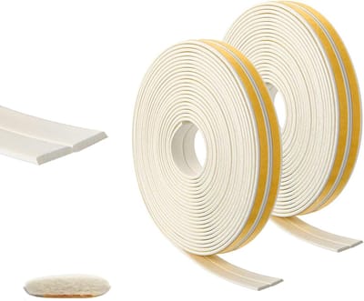 Deurraam tochtstrip zelfklevend - EPDM rubber - geluidsisolatie - 33 meter totaal - SnelShoppen