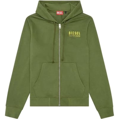 Diesel Ginn K11 Sweatshirt Met Rits Groen S Man