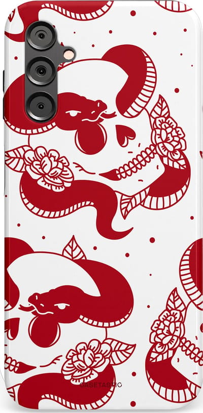 Casetastic Hoesje Geschikt voor Samsung A14 (5G/4G) - Stijlvolle Beschermende Duo-layer Case - Beet van de nacht
