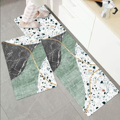 Keukenmat Salon Hal Tapijten Servies Patronen Entree Deurmat Woonkamer Slaapkamer Lange tapijten Badkamer Antislip Vloermat 40cmx60cm 1pc