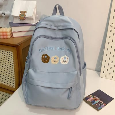 Nieuwe schooltas voor basisschoolleerlingen  Meisjes middelbare school  Letters met hoge waarde  Kleine rugzak gray