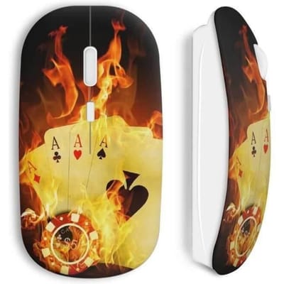 Souris sans fil Poker fire