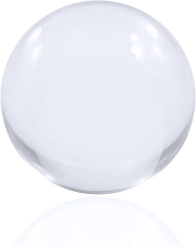 Acryl Contactbal - Jongleerbal - Balanceren en Rollen - Perfect Bolvormig - 100 mm - Transparant