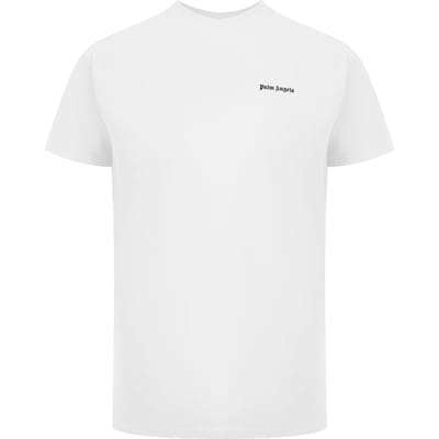 Palm Angels Classic Logo Wit T-shirt