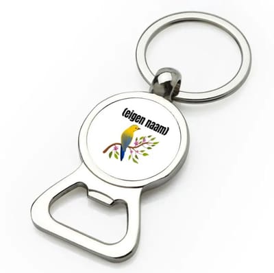 Akyol - vogel in een boom met eigen naam flesopener - Vogels - dieren liefhebber - iemand die houdt van vogels - verjaardag - cadeau - kado - geschenk - 9 bij 3 cm