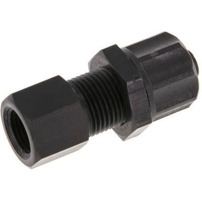 8x6 & G1/8'' Aluminium Rechte Opsteekkoppeling Binnendraad Schotdoorvoer