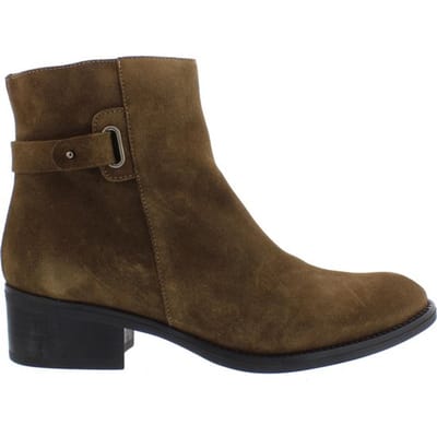 Toni Pons Terry-SY Enkellaarsjes Dames – Taupe – Suède Bovenwerk – Blokhak van 4 cm – Maat 36