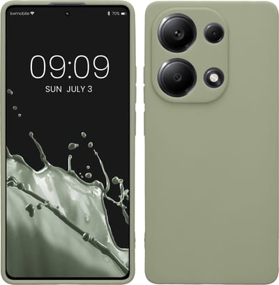 kwmobile telefoonhoesje geschikt voor Xiaomi Redmi Note 13 Pro 4G - Hoesje voor smartphone - Precisie camera uitsnede - In grijsgroen