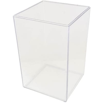 Acryl Pennenhouder Grote Capaciteit Transparante Make-up Kwastenhouder Bureau-organizer voor Kantoor Slaapzaal white