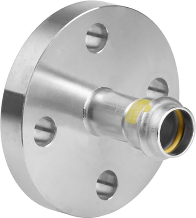 Viega Sanpress Inox G-flensovergang, DN 40, d 42mm, n 4 roestvrij staal Model 0259, 735807