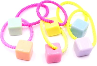 Kinderelastiekjes met blokjes diverse kleuren #1