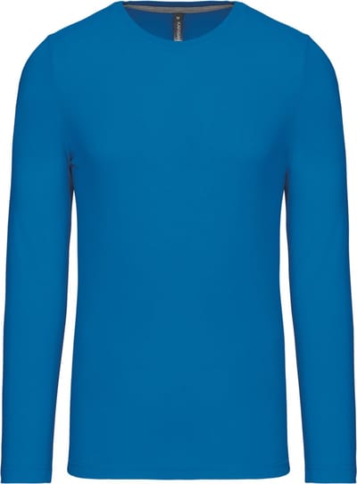 Kariban T-shirt ronde hals lange mouwen K359 - Tropical Blue - 4XL