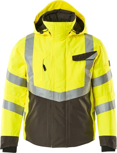 Mascot Safe Supreme Winterjas 15535-231 - hi-vis geel/donkerantraciet - 2XL