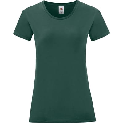 Fruit Of The Vrouwen / Dames Iconische T-Shirt (Forest)