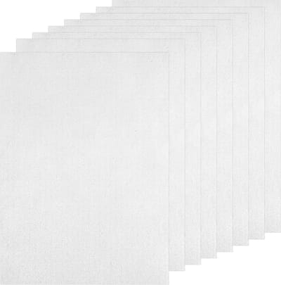 Wateroplosbare Fleece voor Borduren - A4 29.7 x 21 cm - Zelfklevend, Printbaar Borduurpapier voor Sjablonen en Creatieve Projecten