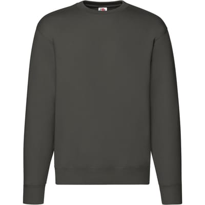 Fruit of the Loom Heren Premium Ingelegd Sweatshirt (Houtskool Stevig)