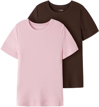 NAME IT - TAFRIX 2P SS TOP NOOS - Dames - T-shirts