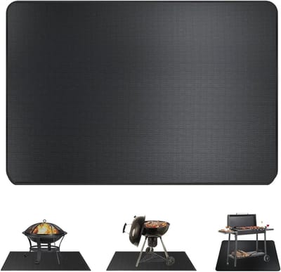 Hittebestendige Vuurplaatsmat - Onderlegger voor Open Haard en BBQ - 3 Laags Bescherming - 64x50CM