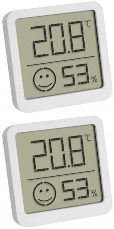 Set van 2 Digitale Thermo-hygrometers voor Binnenklimaat Meting en Comfortzone Indicator