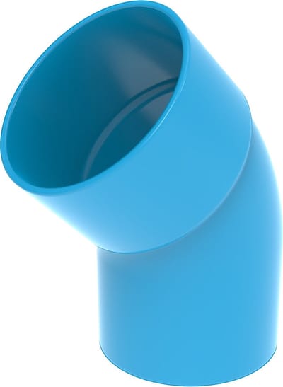 Wavin Ventiza PVC BOCHT 80 45 M/S