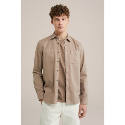 WE Fashion Shirt Beige Taglia: XL | Maglie a manica lunga Outlet | Uomo | Marrone