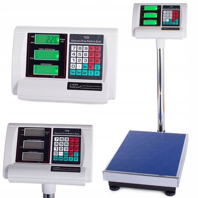 Elektronische Platformweegschaal 100kg/20g – Oplaadbaar & Gebruiksvriendelijk