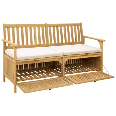 vidaXL - Opslagbank - 2 - -Seater - 148 - x - 63 - x - 84 - cm - Rechthoekig