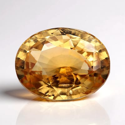 Cavill - Grossulaar Edelsteen 6,44 ct Ovaal geslepen uit Madagaskar - Goudoranje Facetten - Grote Edelsteen voor Sieraden & Verzamelaars