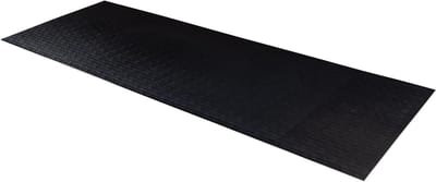 Fitness Mat - Beschermmat Apparatuur - Apparatuur Beschermen - Extra Stevig PVC - 274 cm Lang - Zwart