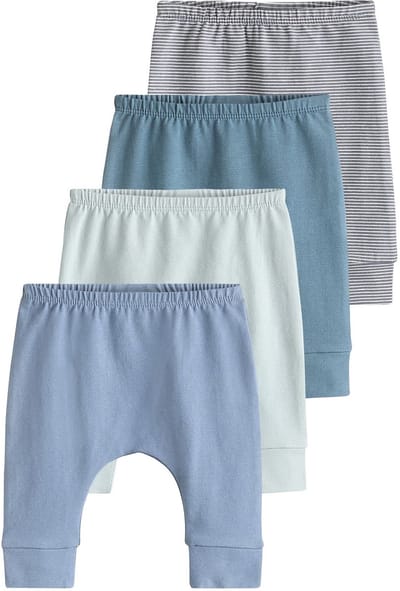 Next - Jongens - Verpakking van 4 babyleggings - Blauw