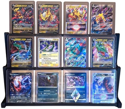 TCG Kaarthouder voor 12 Toploaders – Displaystand voor Pokémon en Verzamelkaarten