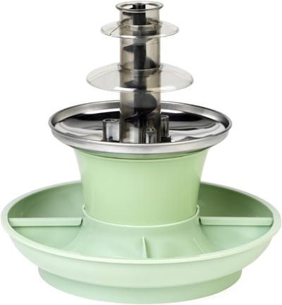 REN® Chocoladefontein - Chocolade Fontein - Smeltchocolade voor Fontein - Automatische Uitschakeling - Groen - 23cm x 23cm x 22cm