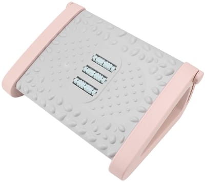 Dailygoods- Voetensteun Ergonomisch - 6 Hoogteverstellingen - Massagetextuur/Roller - Stabiel/Stevig - Verlicht Wreefvermoeidheid - Voor Kantoor/Thuis
