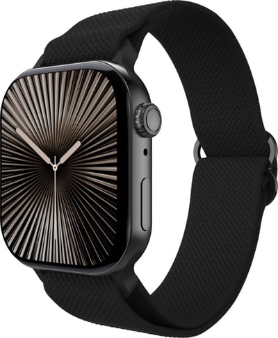 Cazy horlogebandje geschikt voor Apple Watch Bandje (Urban Textura) - Smartwatchbandjes - Universeel bandje geschikt voor Apple 38/40/41/42 mm - Zwart