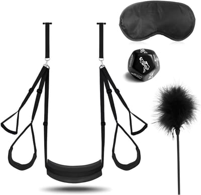 SAVI® Sex Schommel - Sex Stoel - Bondage - Zwart - 35cm x 21cm x 9cm