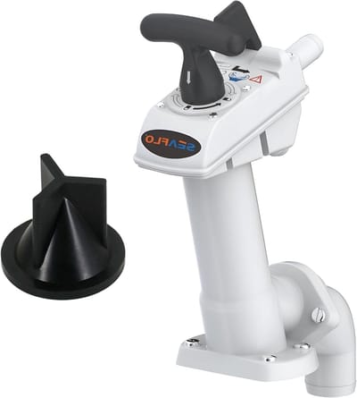 Toiletpomp Handleiding - Flush Kit - Marine Onderhoud - Universele Compatibiliteit - Standaard Maat - Zwart