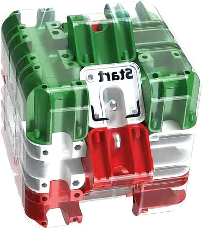 3D Labyrint Dobbelsteen - Denkspel Kubus - Mentale Training - Interactief Puzzelontwerp - 7.4 cm - Meerkleurig