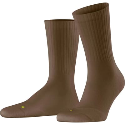 FALKE Run Rib Crew lichte padding katoen functioneel materiaal Sokken unisex bruin - maat 39-41