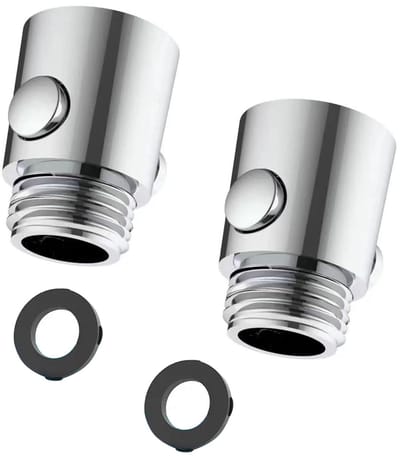 Dailygoods- Afsluitventiel 2 Stuks - Waterstopper/Doorstroombegrenzer - Douchekop Afsluitventiel - Handdouche - Hoogwaardig ABS - Eenvoudige Installatie - Doucheventiel