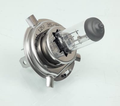 Lampje RMS H4 12V 35/35W wit voor auto motor scooter quad / per stuk Nieuw