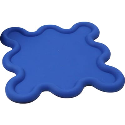 Sous-tasse PVC Forme Irrégulière Résistant à la Chaleur Imperméable Sous-plat Ménager pour Cuisine Vert bleu