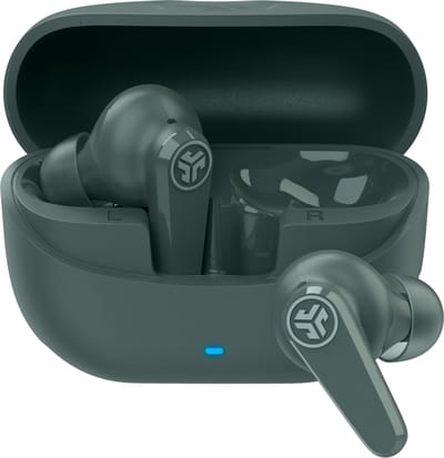 JLab Go Pods ANC Draadloze Oordopjes Met Noise Cancelling - Oortjes Draadloos Bluetooth - 26 uur Batterijduur - Hybrid ANC - Equalizer EQ4 App - Multipoint - Fast Charging Case - Groen