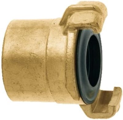 Geka messing koppeling, 1x lange binnendraad 1/2 inch