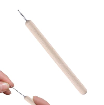 Sieraaddraad Afrondtool - Metaaldraad Gladmaker - Sieraden Maken - Ergonomische Houten Greep - 13.5 cm - Niet gespecificeerd