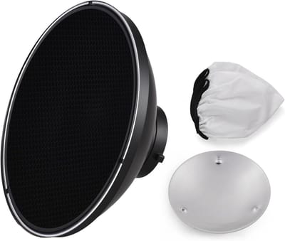 30cm Beauty Dish met Diffuser en Honingraatrooster voor Studioportretfotografie en Flitslicht