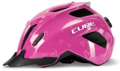 CUBE Fietshelm FINK Kinderhelm - 46-51 cm -11 Ventilatiegaten - SNAP 360 CUBE fit - X-Lock-montagesysteem - EPS In-Mould - XS - Roze