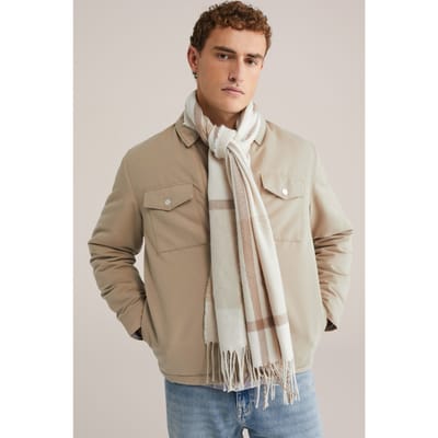 WE Fashion Scarf Outdoor Beige Taglia: OS | Sciarpe Outlet | Uomo | Marrone
