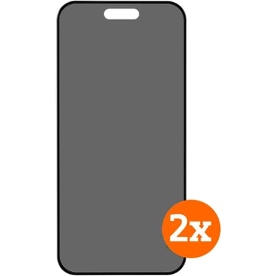 BlueBuilt Apple iPhone 17 Pro Max Privacy Filter Screenprotector Glas Duo Pack