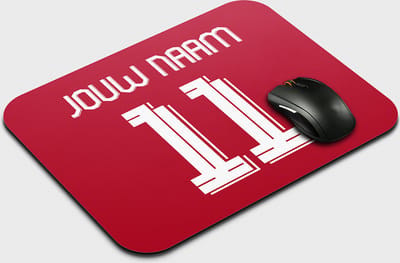 Muismat Liverpool - Gepersonaliseerd Met Eigen Naam - Anti Slip - Voetbal Muismatten - Voetbal Cadeau - 22,5 cm x 19 cm